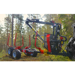 IGLAND - 480 SWINGTRAC - Tømmerhenger - m/kran 49-68S, lett tospak,